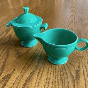 Fiesta sugar and bowl set made in USA